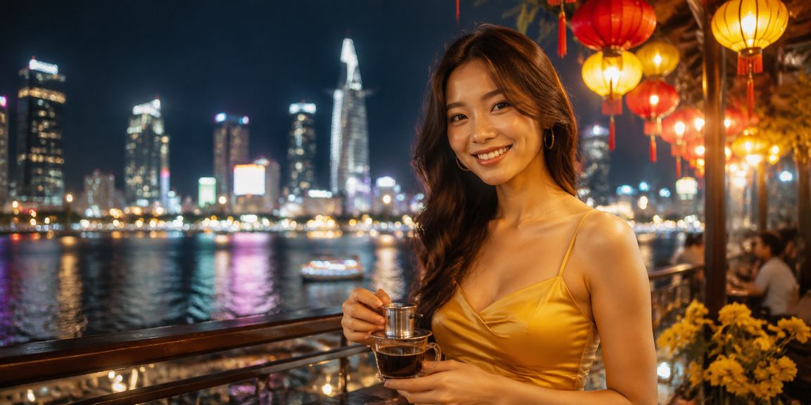Người dùng TP.HCM thư giãn với cà phê và trải nghiệm sv288 trên điện thoại