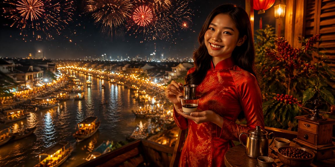 Người dùng miền Tây truy cập sv288 bên tách cà phê sáng ven sông Mekong